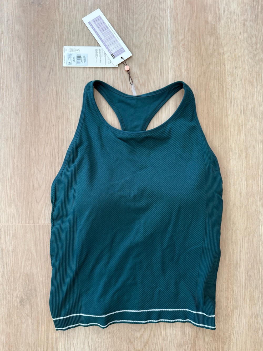NWT CALIA high neck seamless brami sea green size large